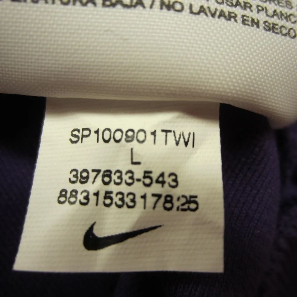 Nike The Athletic Dept women's L zip up pockets Purple White short sleeve Jacket